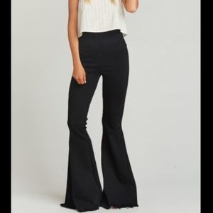 Show me your Mumu Black bell bottom Jeans